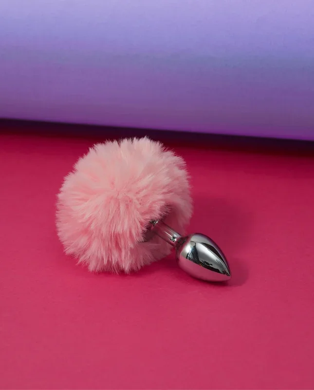 Fluffy Bunny Tail Anal Plug