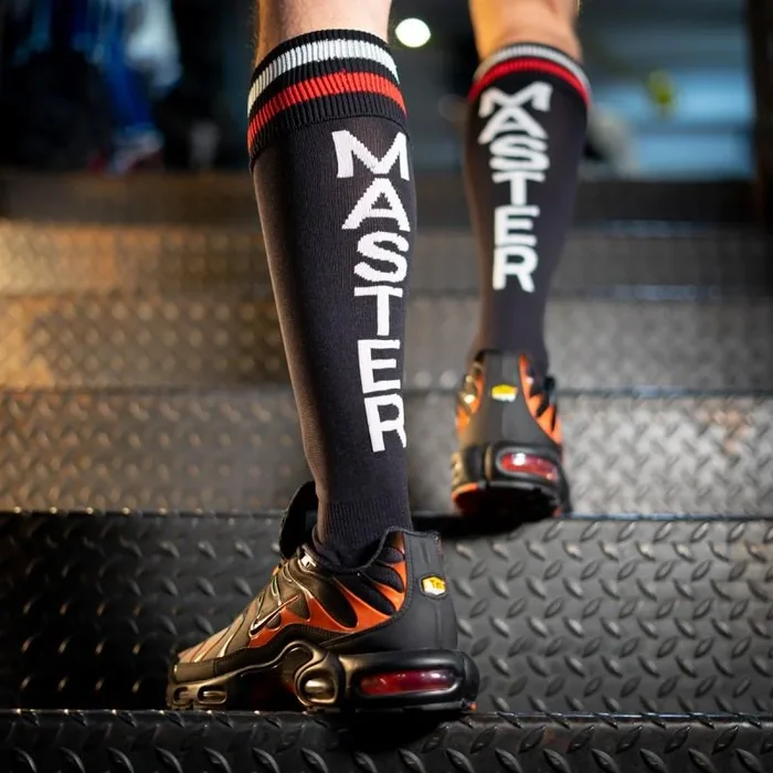 Football Socks, Master, Black/Red/White