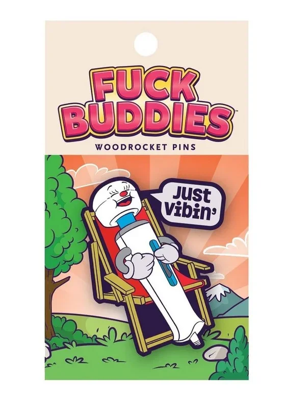 Fuck Buddies Just Vibin’ Enamel Pin