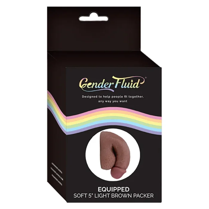Gender Fluid Equipped Soft Packer-Light Brown 5″
