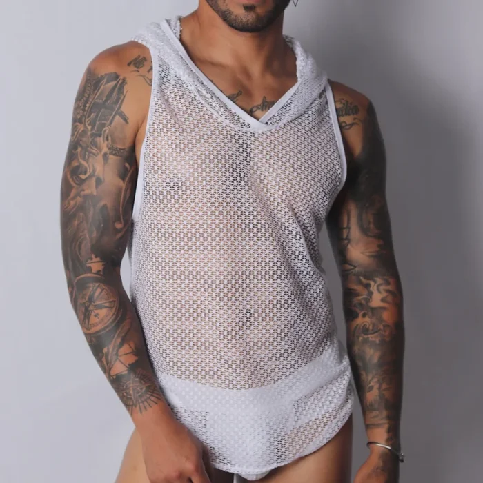 Gigo Provocative Hoody T Shirt White