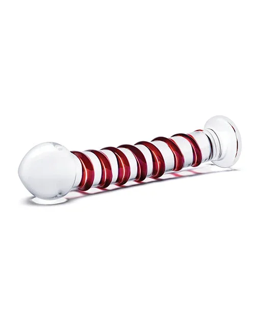 Glas 10″ Mr. Swirly Dildo – Red