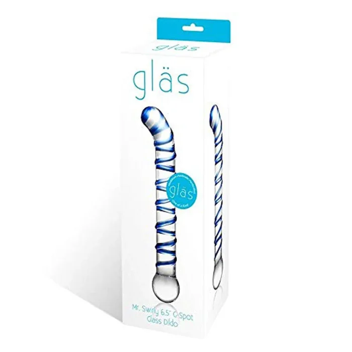 Glas Mr. Swirly 6.5 inward. G-Spot Glass Dildo