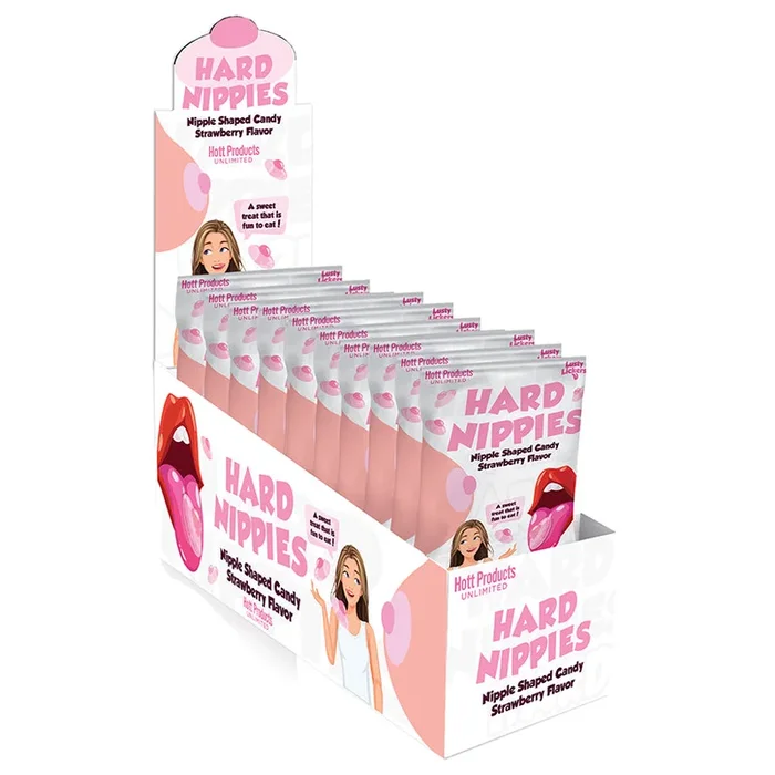 Hard Nippies Nipple Shaped Candy Display of 12