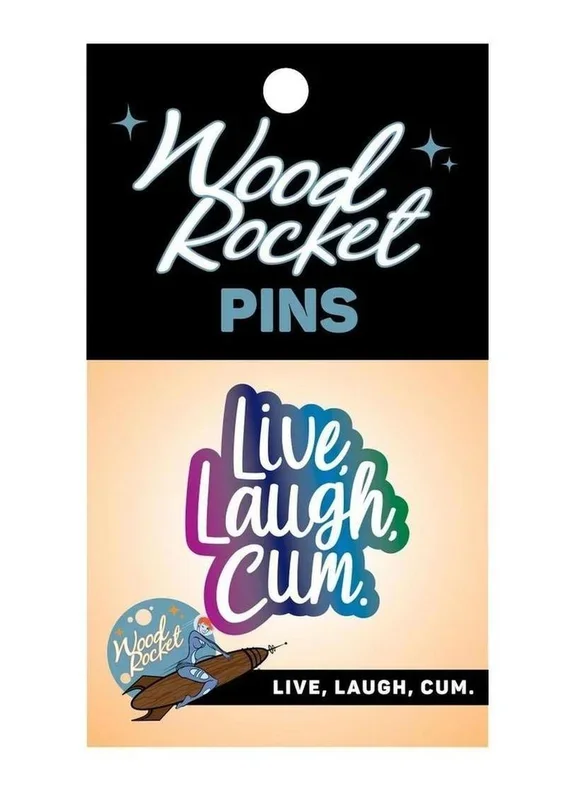 Hold Out, Laugh, Cum Enamel Pin