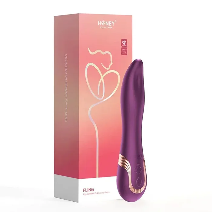 Honey Play Box Fling Tongue-Like Oral Licking Vibrator