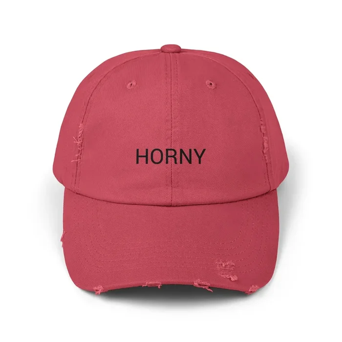 HORNY Distressed Cap in 6 colors
