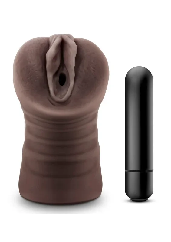 Hot Chocolate Brianna Vibrating Masturbator with Bullet – Pussy