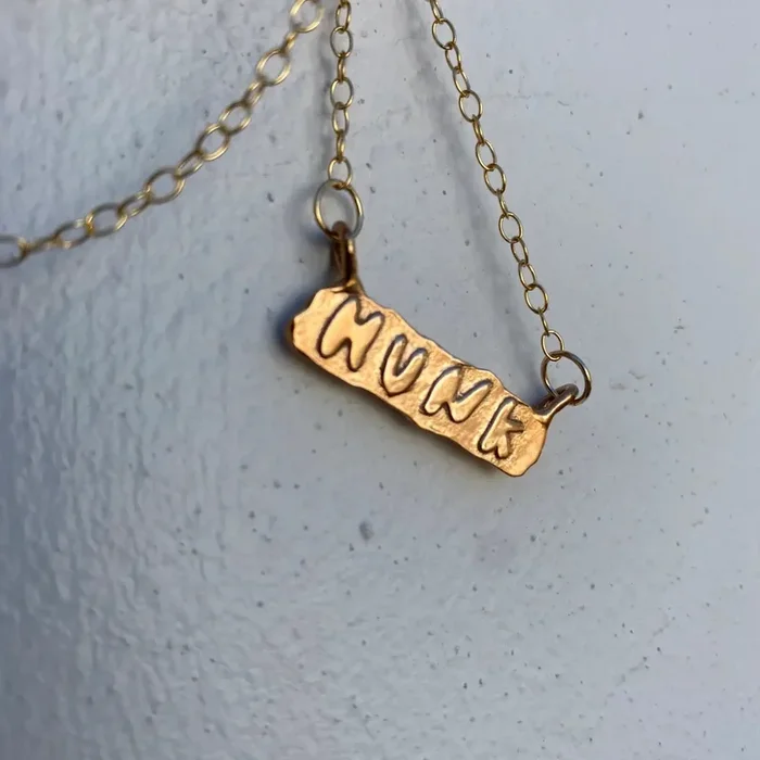 Hunk Charm Necklace Bronze by Gilty Boy