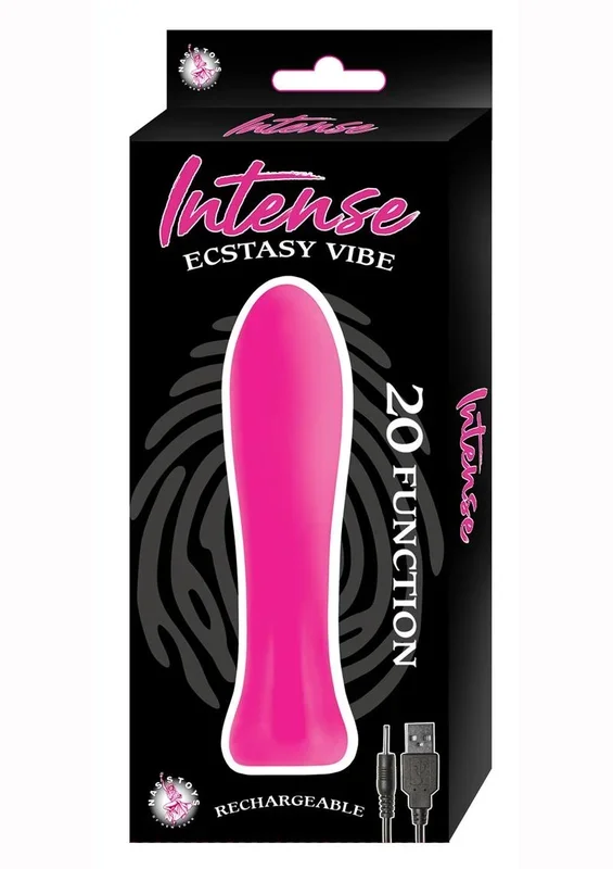 Intense Ecstasy Vibe 20 Function Rechargeable Silicone Vibrator