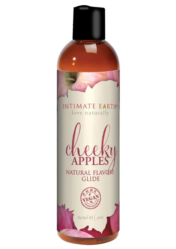 Intimate Earth Natural Flavors Glide Lubricant Cheeky Apples