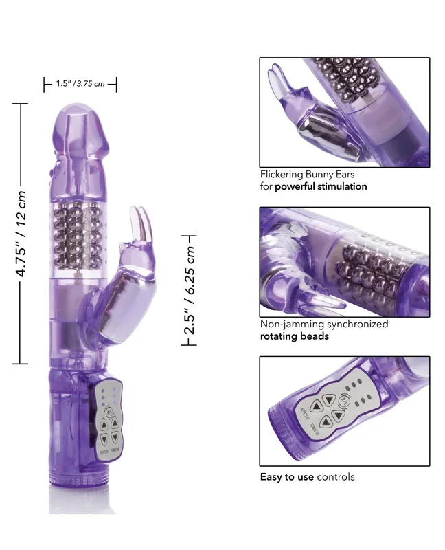 Jack Rabbit w/Floating Beads Waterproof – Purple