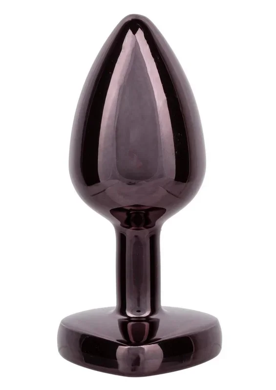 Jewel Black Diamond Heart Anal Plug