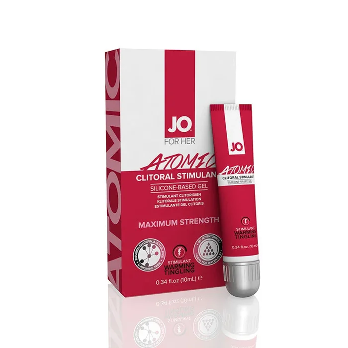 JO Atomic Clitoral Stimulant Silicone-Base Warming Gel 0.34 oz.