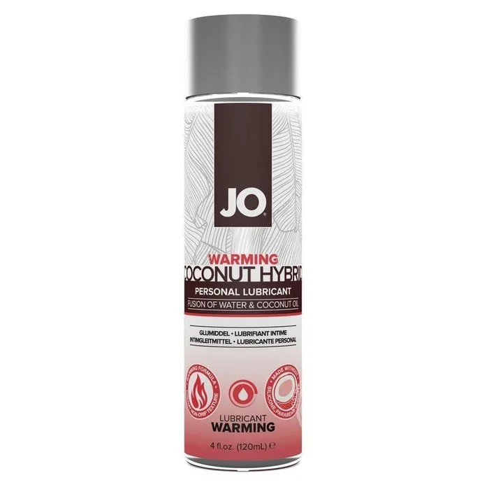 JO Silicone Free Hybrid Personal Warm Lubricant Water And Coconut Oil
