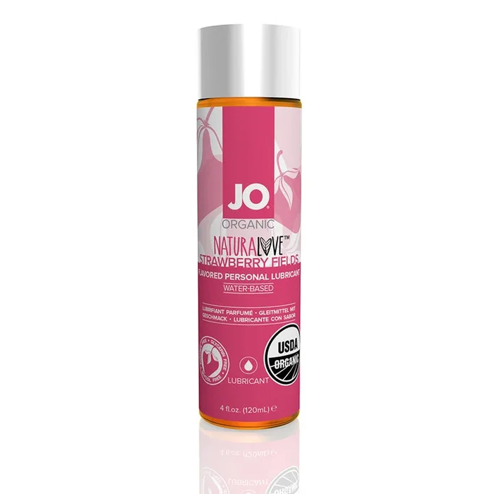 JO USDA Organic – Strawberry – Lubricant Natural Love 4 fl oz / 120 ml