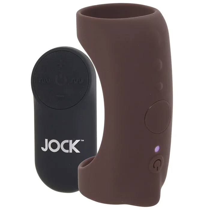 Jock Vibrating Silicone Penis Sleeve in Dark