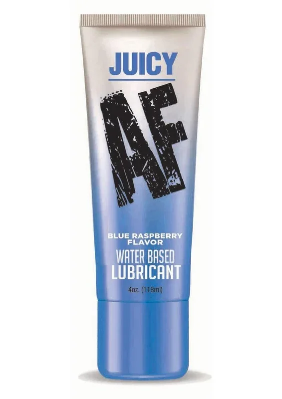 Juicy AF Water Based Flavored Lubricant Blue Raspberry