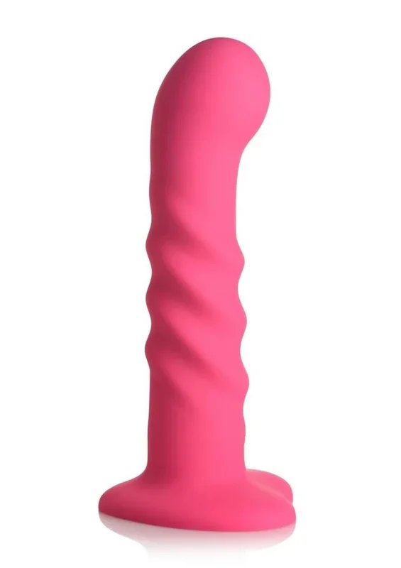 Just Sweet 21x Hover Ribbed Rechargeable Silicone Dildo with Remote