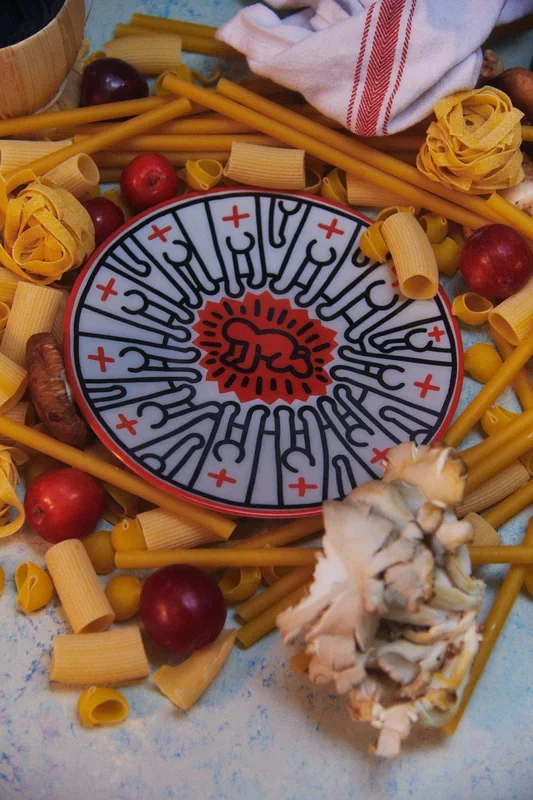 Keith Haring PORCELAIN PLATE “SILVER COLLECTION ” #5