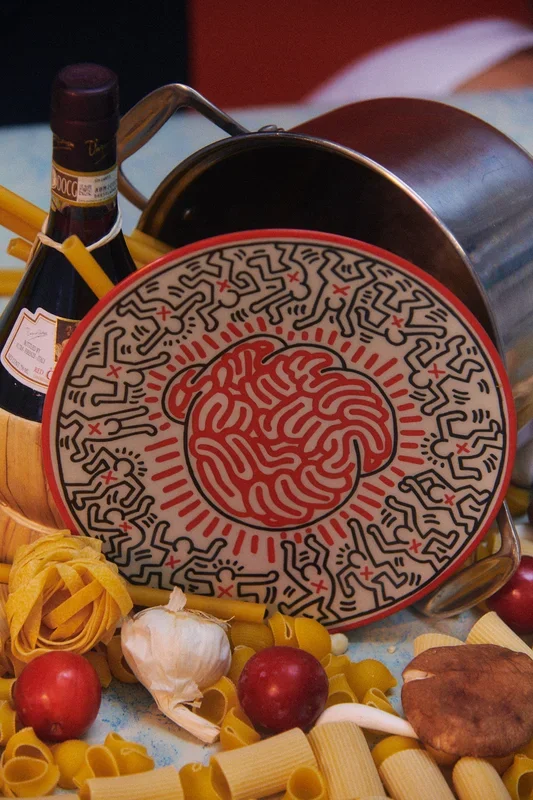 Keith Haring PORCELAIN PLATE “SILVER COLLECTION ” #6