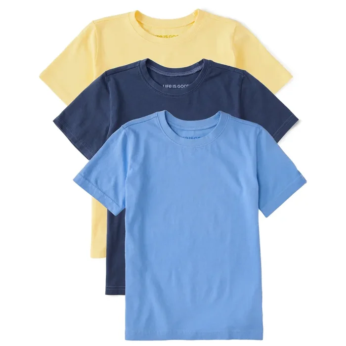 Kids Solid 3-Pack Crusher Tee – Multi 3
