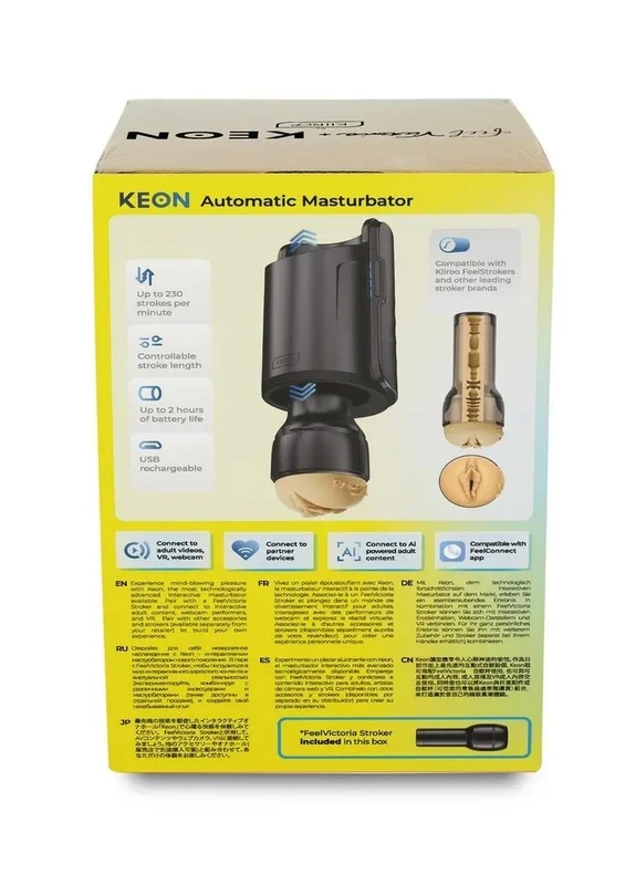 Kiiroo Keon Wifi and Sense Victoria Interactive Masturbator Combo Set – Pussy