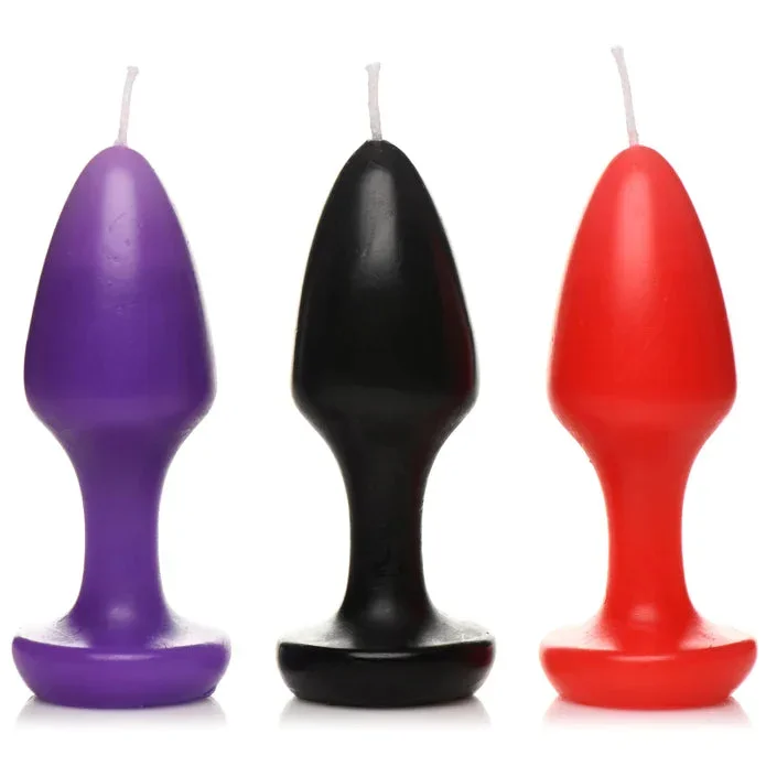 Kink Inferno Drip Candles – Black, Purple, Red