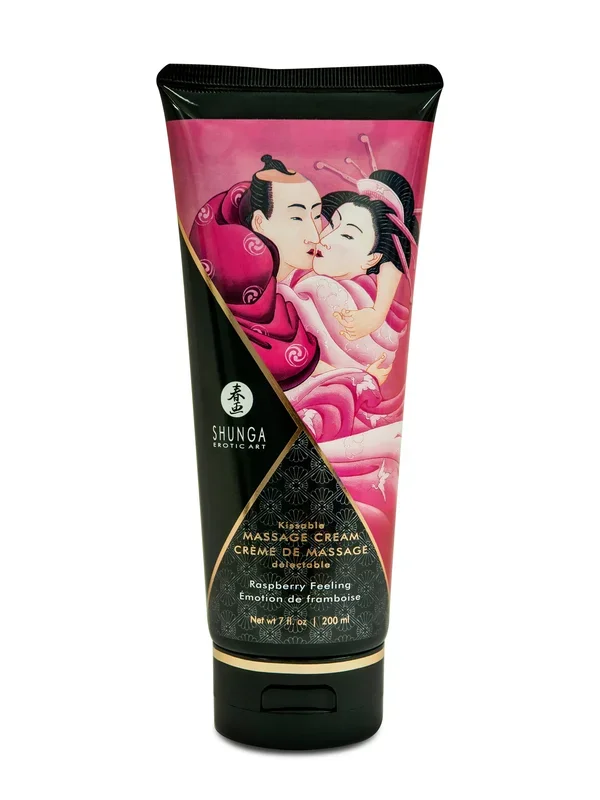 Kissable Massage Cream – Raspberry Feeling – 7 Fl. Oz. / 200 ml