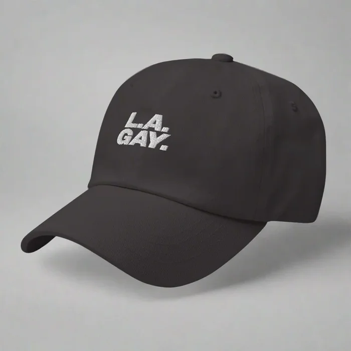 L.A. Gay Dad Hat by YES HOMO in Dark Grey