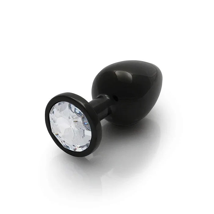 Labialise Gem Butt Plug – Large, Gunmetal/Diamond