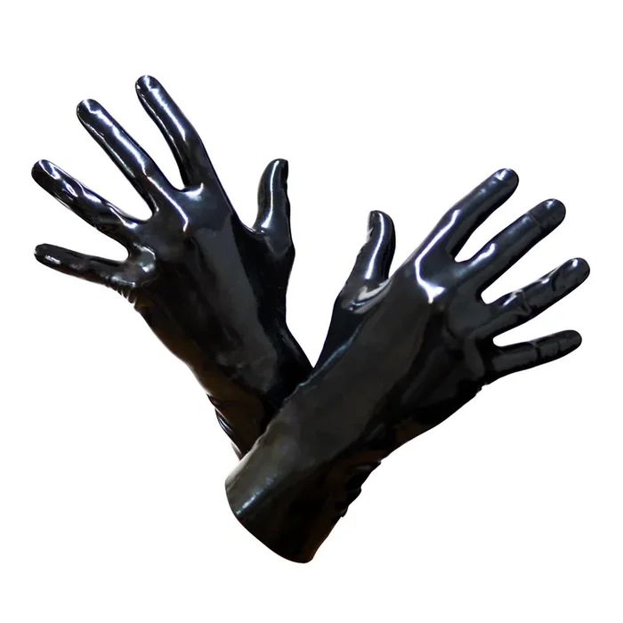 Latex Gloves, Black 0.4mm
