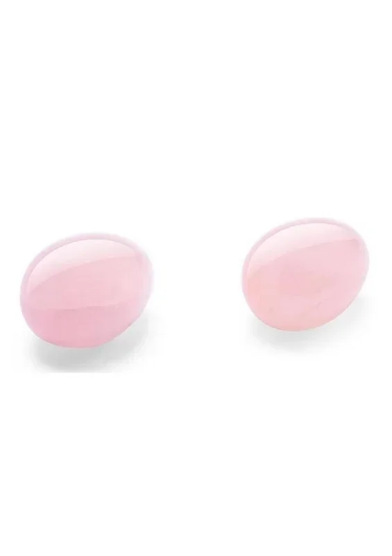 Le Wand Crystal Yoni Eggs Silicone Kegal Balls – Rose Quartz