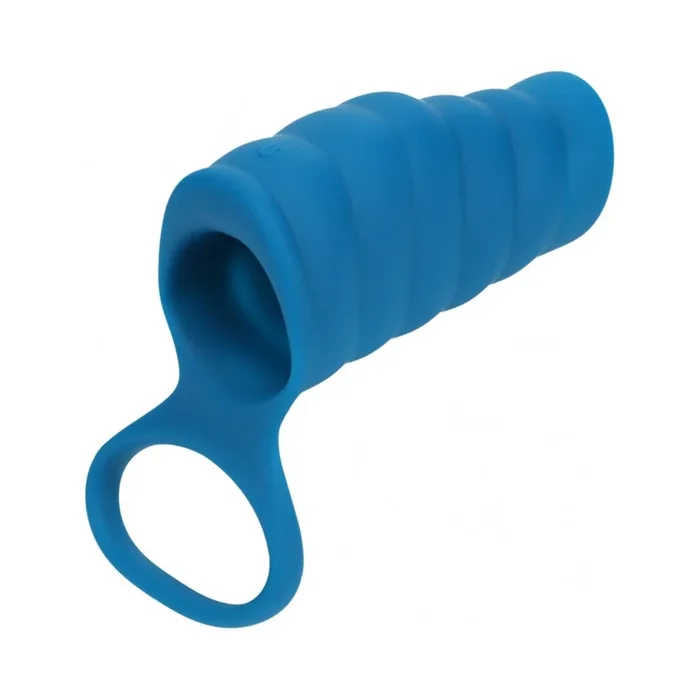 LEVELZ Vibrating Ribbed Silicone Penis Sleeve & Ball Ring