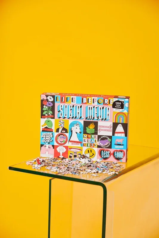 Life Before Social Media 1000 Piece Jigsaw Puzzle