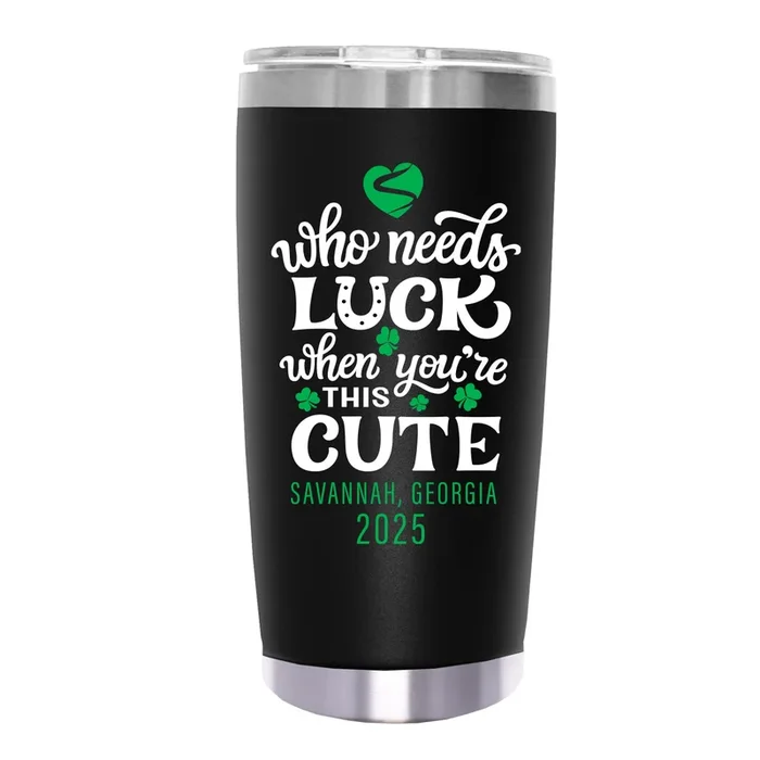 LUCKYCHARM001-2025 20oz TUMBLER – BLACK