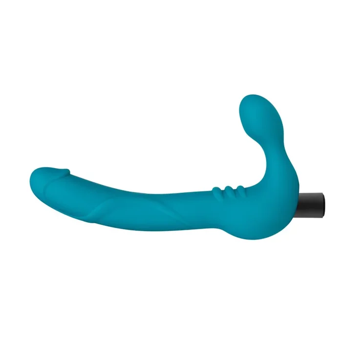 Luna Strapless Silicone Dildo – Teal