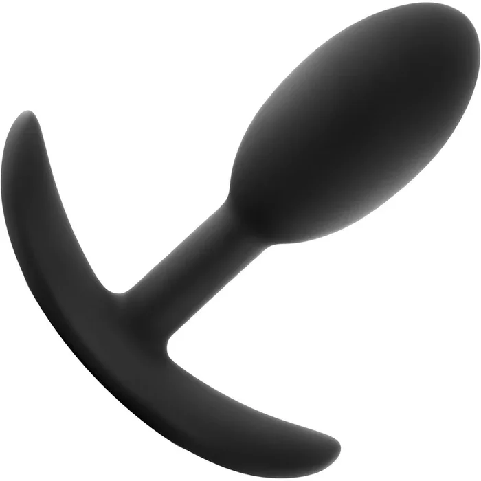 Luxe Wearable Silicone Vibra Slim Butt Plug by Blush – Small, Blacken