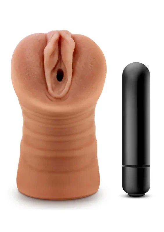 M For Men Julieta Vibrating Masturbator with Bullet – Pussy