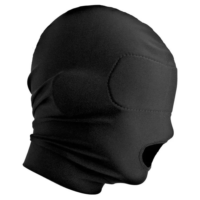 Master Series Disguise Open Mouth Hood with Padded Blindfold – Disgraceful
