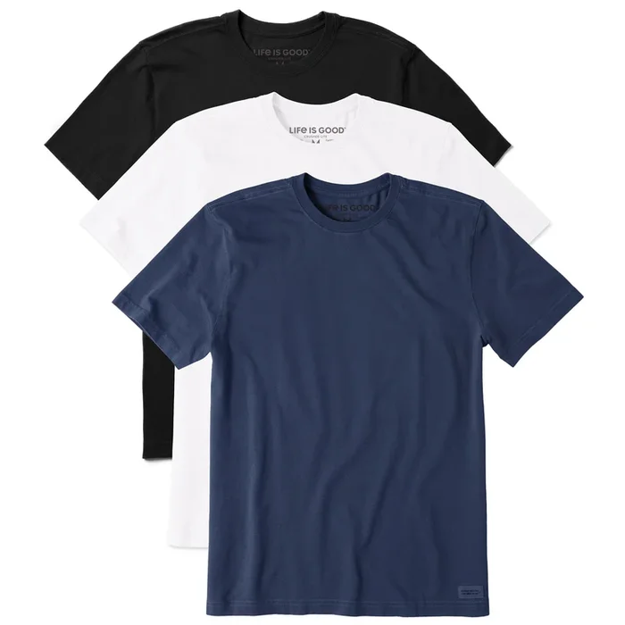 Men’s Solid 3-Pack Crusher-LITE Crew – Multi