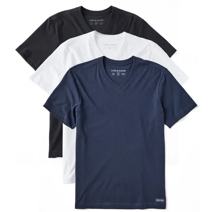 Men’s Solid 3-Pack Crusher Vee – Multi