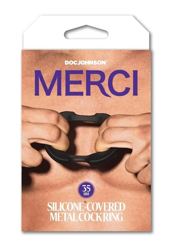Merci Silicone Covered Metal Cock Ring