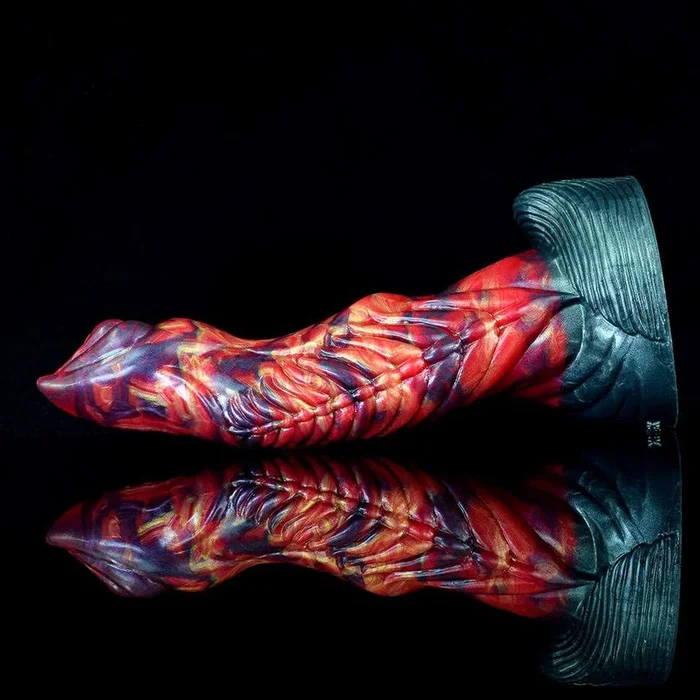 Miller – Curved Monster Dragon Dildo, Ribbed Fantasy Toy