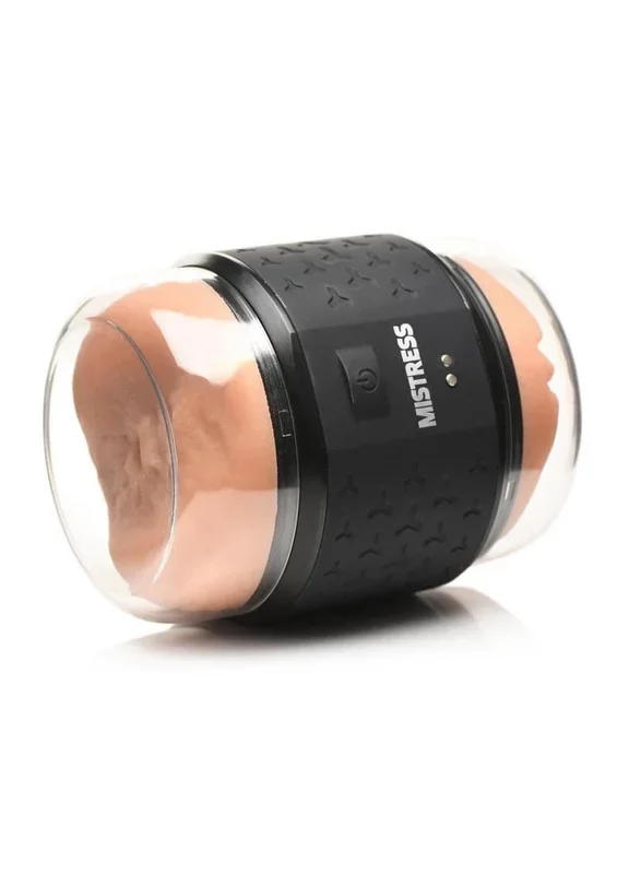 Mistress Vibrating Two-Baser Shot Rechargeable Masturbator – Pussy & Ass