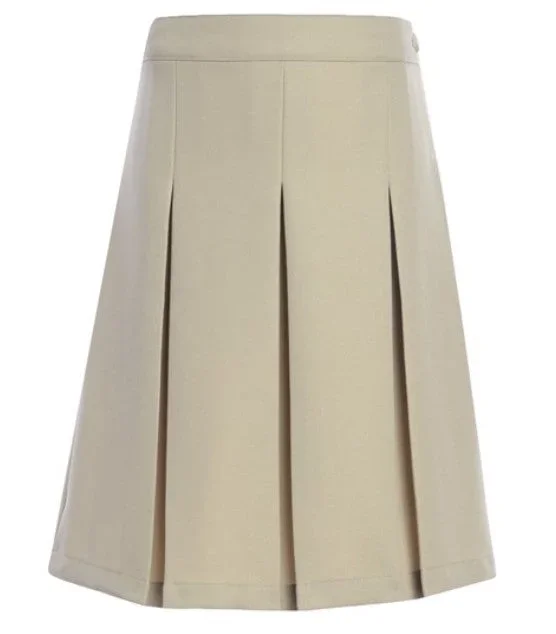 *NEW* Women’s Khaki Box Pleat Skirt- (High School 9th-12th grade)