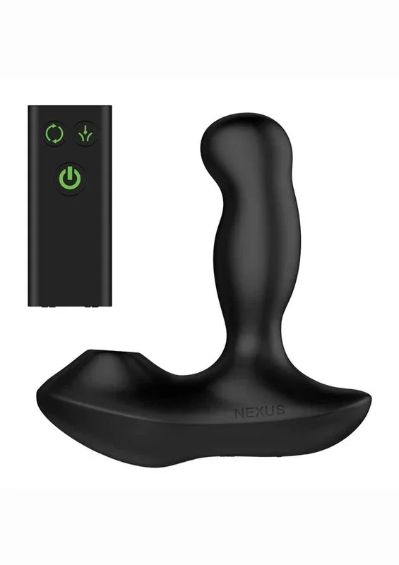 Nexus Revo Air Rechargeable Silicone Suction and Rotate Prostate Massager with Remote Control