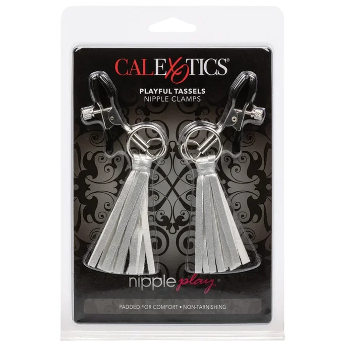 Nipple Bet Playful Tassels Nipple Clamps-Silver