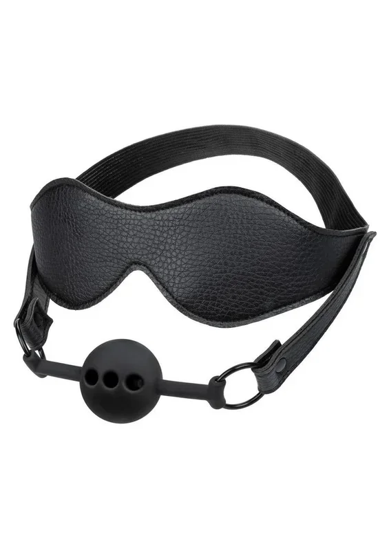 Nocturnal Collection Eye Mask and Breathable Ball Gag