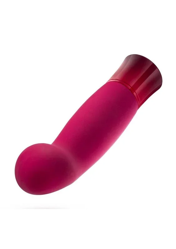 Oh My Gem Classy Rechargeable Silicone Vibrator – Garnet